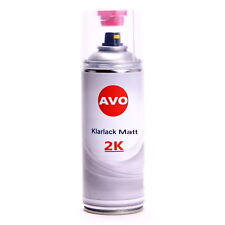 2K-Klarlack Lackspray matt 400ml benzinfest und UV beständig AVO E0003