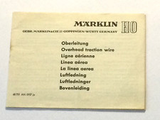 Märklin H0 Oberleitung Anleitung Beschreibung Original aus 09/57 sehr gut !