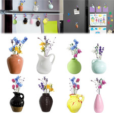 8 Stück Mini Vase Magnet Kühlschrank Bud Vasen Magnetisch Dekorative Kühlschrank