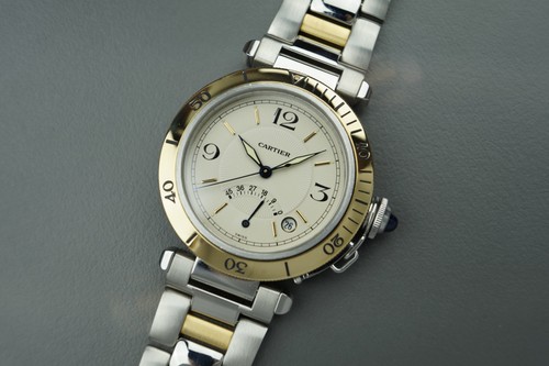 Cartier pasha stahl gold 38mm - stahl,