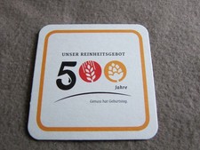Bierdeckel ,   500 Jahre unser Reinheitsgebot , Rother Bräu