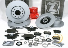 Zimmermann Bremsen Set Ø 288 mm + Ø 245 mm vorne + hinten für Audi A4 B5