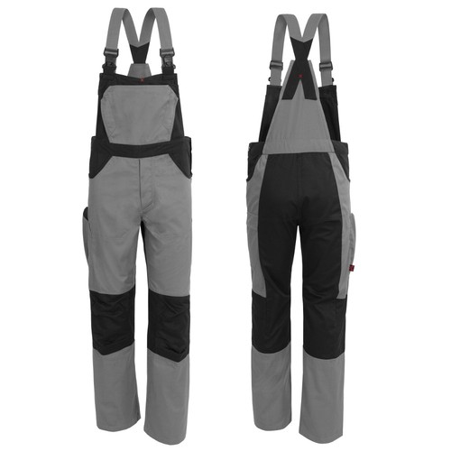Serie latzhose grau schwarz - x-serie, grau/schwarz