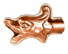 Löwenkopf Wasserspeier Kupfer