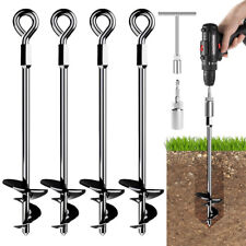 4/8x Erdanker Bodenanker Schaukel-Anker Setlang Befestigungsanker Erdnagel Anker