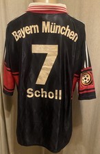 FC Bayern München Adidas Matchworn Trikot 1997-1999 "OPEL" + Nr.7 Scholl Gr.XL