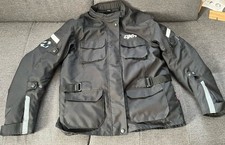DXR Motorradjacke Herren schwarz mit Protektoren, Gr. XL, 54-56