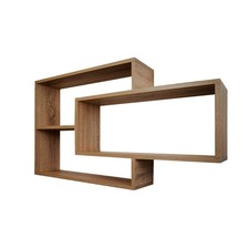 1B Wandregal Karo Schweberegal Holz Hängeregal Bücherregal Küchenregal