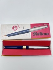 Pelikan 12 Silvexa Patronenfüller Vintage Füller Silber Blau 1960er Jahre in OVP