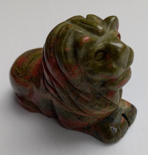 Edelsteinfigur löwe liegend - edelsteinfigur,