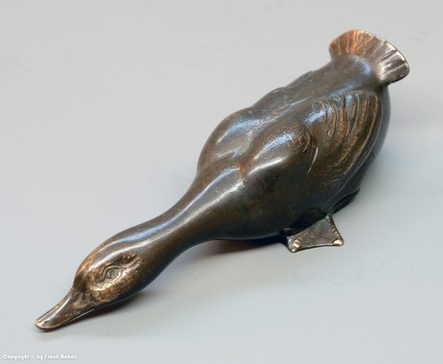 Massive bronze ente - massive,