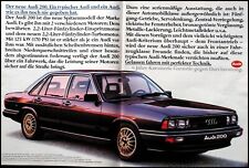 Audi 200 5E und 5T, Typ 43,   originale Werbung aus 1980