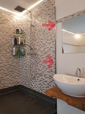  Duschtrennwand 10mm, 140x200, Duschabtrennung mit ESG NANO Glas