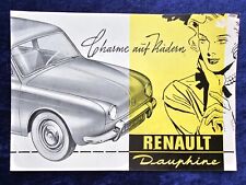 Renault Dauphine, originaler Prospekt , deutsch