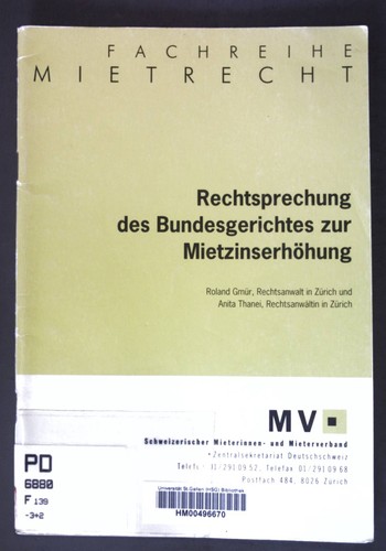 Rechtsprechung des