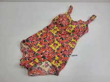 Badeanzug Blumen OLUBA DDR 60er Jahre vintage Retro S orange gelb rot #259766