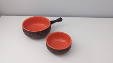 Vintage 70er Emsa 2er Set Partyschalen Kunststoff orange