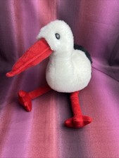 Althans Club Storch Klapperstorch 34cm Stofftier Plüsch Kuscheltier SELTEN