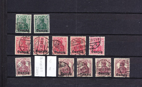 Danzig 20 stempel gross - stempel,