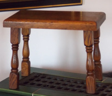 antik Hocker Blumen bank