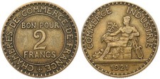 Frankreich - France 2 Francs 1921-1959 - verschiedene Jahrgänge