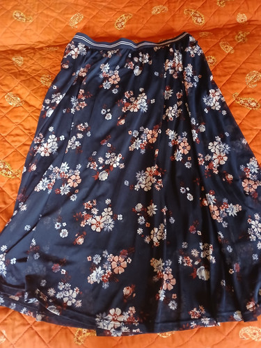 Bpc rock blau floral - rock, 44