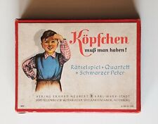 DDR Kartenspiel " Köpfchen muß man haben ! " Erhard Neubert Altenburg 1955