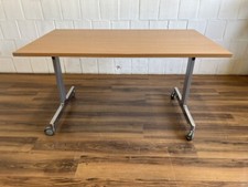 Wiesner Hager Besprechungstisch auf Rollen klappbar 140x80 Buche