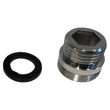 Wasserhan Adapter 1/2'' auf M24 Außengewinde Übergangsstück mit Dichtungen