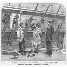 Herren an Bord des großen