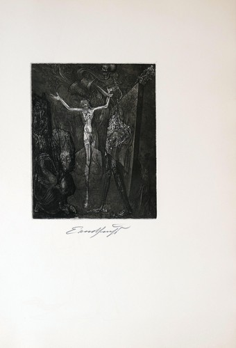 Ernst fuchs der gekreuzigte - fuchs,,