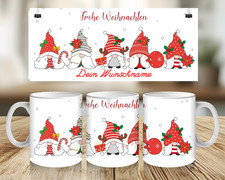 Personalisiert Wichtel Tasse Name Frohe Weihnachten 330ml Nikolaus Geschenk