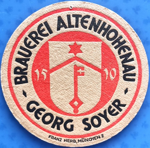 Alter bierdeckel brauerei - alter,