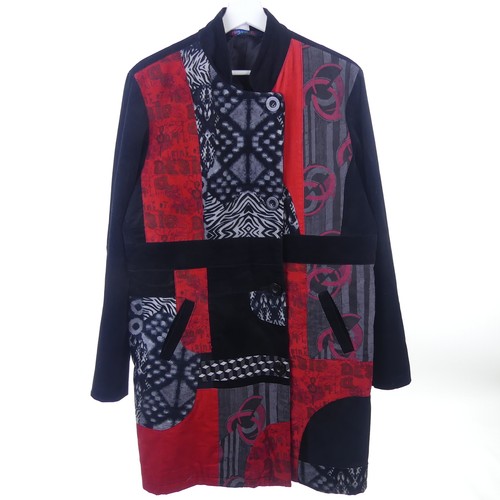 Desigual mantel coat schwarz - desigual,