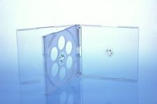 10 CD/DVD Jewelcase 4fach 4er / Hüllen für 4 Disc / glasklar/transparent