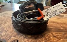 Original Fausto Colato Milano  Kroko Leder Gürtel 95 Coccodrillo. 3276/90