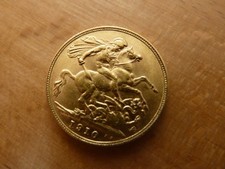 U.K. 1 Sovereign 1910  (Gold) "Edward VII. (1902-1910)" ss-vz