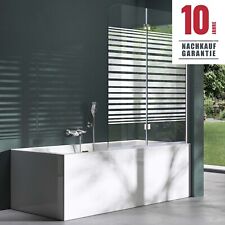 Badewannenaufsatz Duschwand für Badewanne Badewannenfaltwand ESG 6mm GLAS NANO