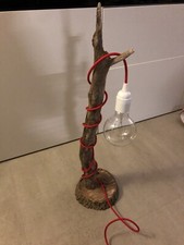 Holz Lampe, Stehlampe, Tischlampe. Rustikale Lampe.