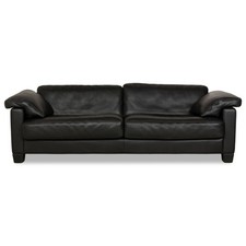 Erpo CL 100 Leder Dreisitzer Schwarz Sofa Couch