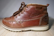 ❤️DOCKERS BRAUNE LEDER BOOTS PLÜSCHFUTTER GRÖßE 40 GETRAGEN GUT ERHALTEN +SUNBED