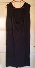 Asos Damenkleid Long Kleid Kofferkleid Hängerchen Tunika Kleid Schwarz Gr 10/38