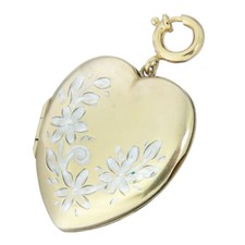 375 Yellow Gold Heart Locket
