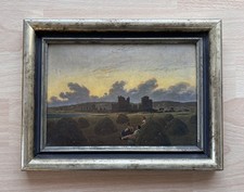 Caspar David Friedrich, Rast bei der Heuernte, gerahmt, Kunst, Druck, 26 x 20 cm
