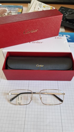 Cartier brille silber eckig - cartier,