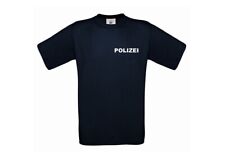 T-Shirt POLIZEI blau - mit Polizeiwappen