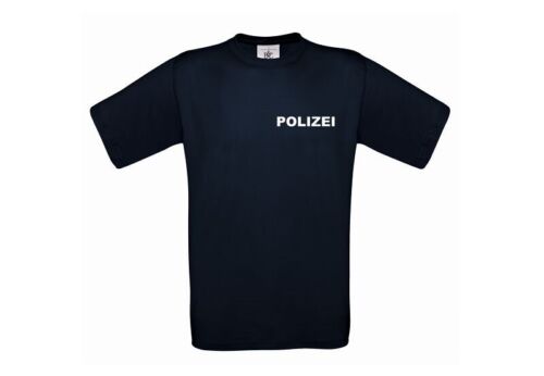 Shirt polizei blau - t-shirt,