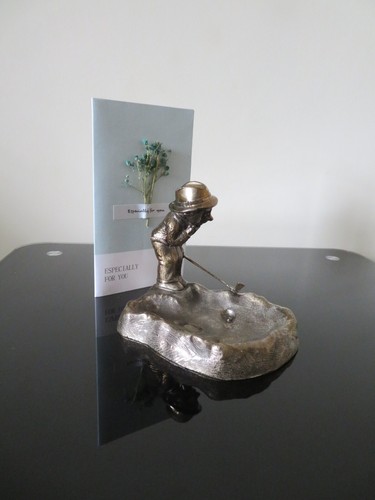 Golfer figur aschenbecher - golfer,