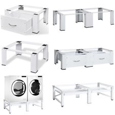 Waschmaschinen-Untergestell Trockner Unterbau Podest mit Schublade & Ablage Weiß
