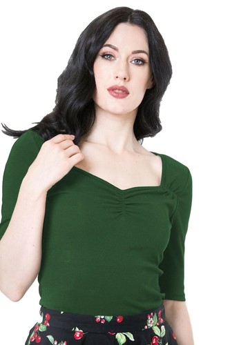 Hell bunny bluse philippa - hell,